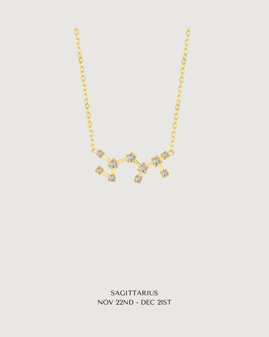 CELESTIAL POWER: GOLD ZODIAC STAR SIGN NECKLACE COLLECTION - STUDIO JO STORE  