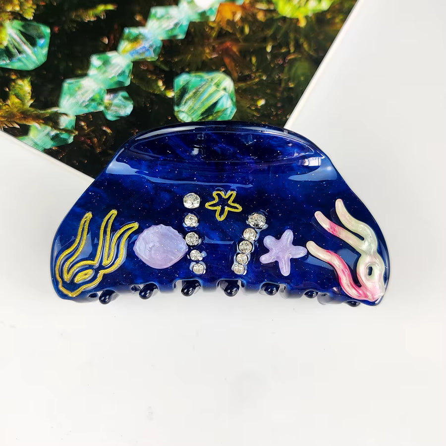 OCEAN INSPIRED ACETATE HAIR CLIPS - STUDIO JO STORE  