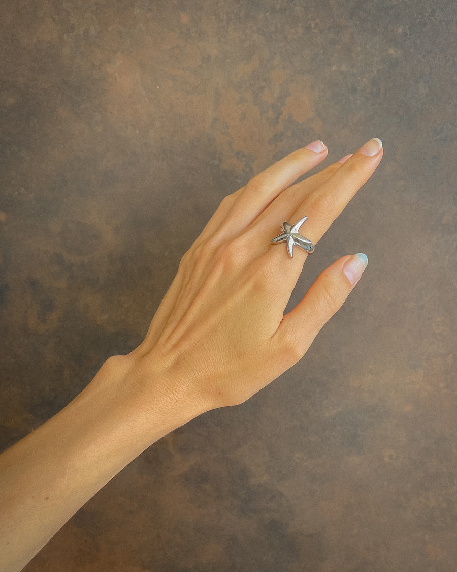 SIERRA STARFISH RING SILVER - STUDIO JO STORE  