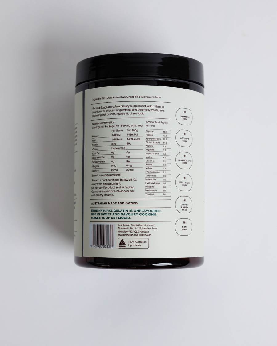 Etre Health Pty Ltd - Australian Natural Gelatin | Grass Fed - STUDIO JO STORE  