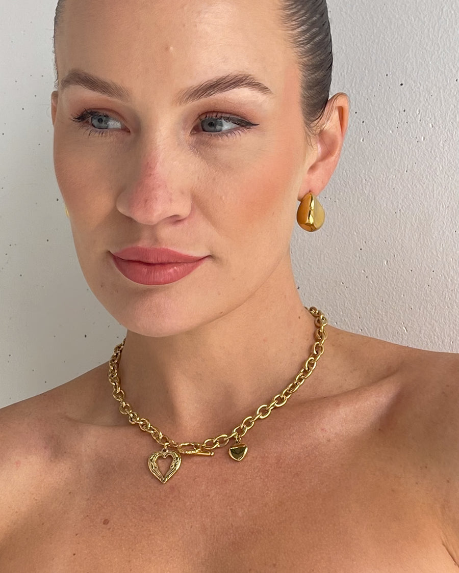 MALONE STUD EARRINGS 18K GOLD - STUDIO JO STORE  