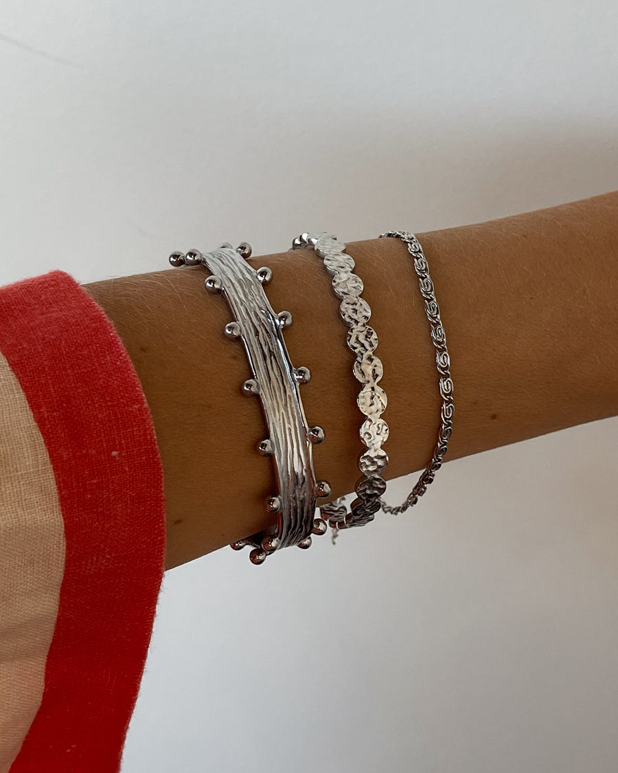 SWIRL CHAIN BRACELET SILVER - STUDIO JO STORE  