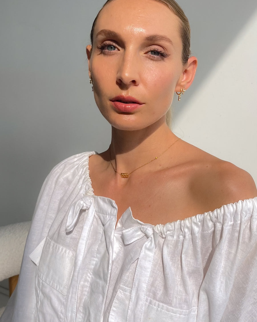 ANGEL NUMBER 555 CHOKER NECKLACE - CHANGE - GOLD - STUDIO JO STORE  