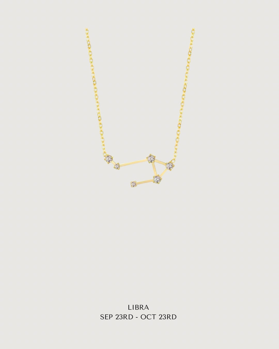 CELESTIAL POWER: GOLD ZODIAC STAR SIGN NECKLACE COLLECTION - STUDIO JO STORE  