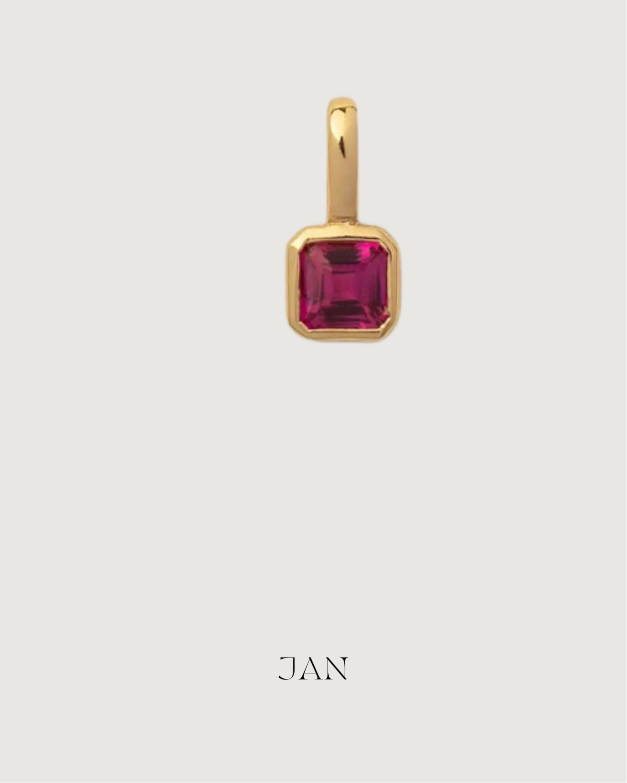 GOLD CHARM BIRTHSTONE MULTI - STUDIO JO STORE  