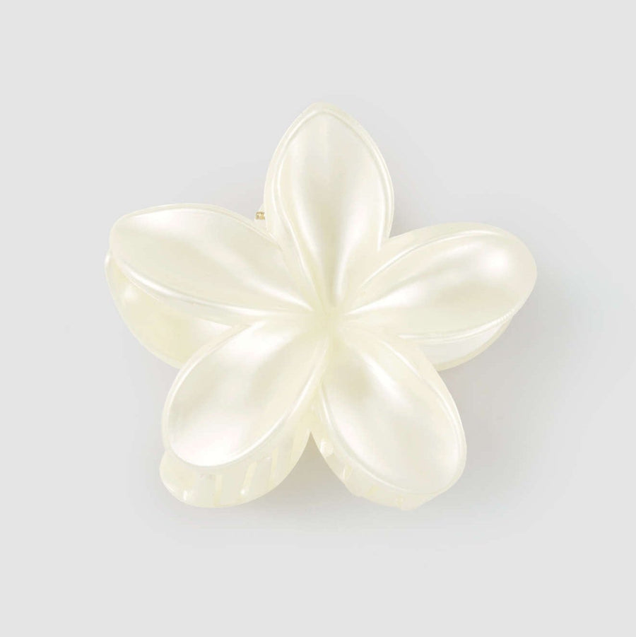 HIBISCUS FLOWER HAIR CLIP 8CM NEUTRAL MULTI - STUDIO JO STORE  