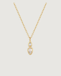 Thumbnail for CELESTIAL TEARDROP NECKLACE GOLD - STUDIO JO STORE  