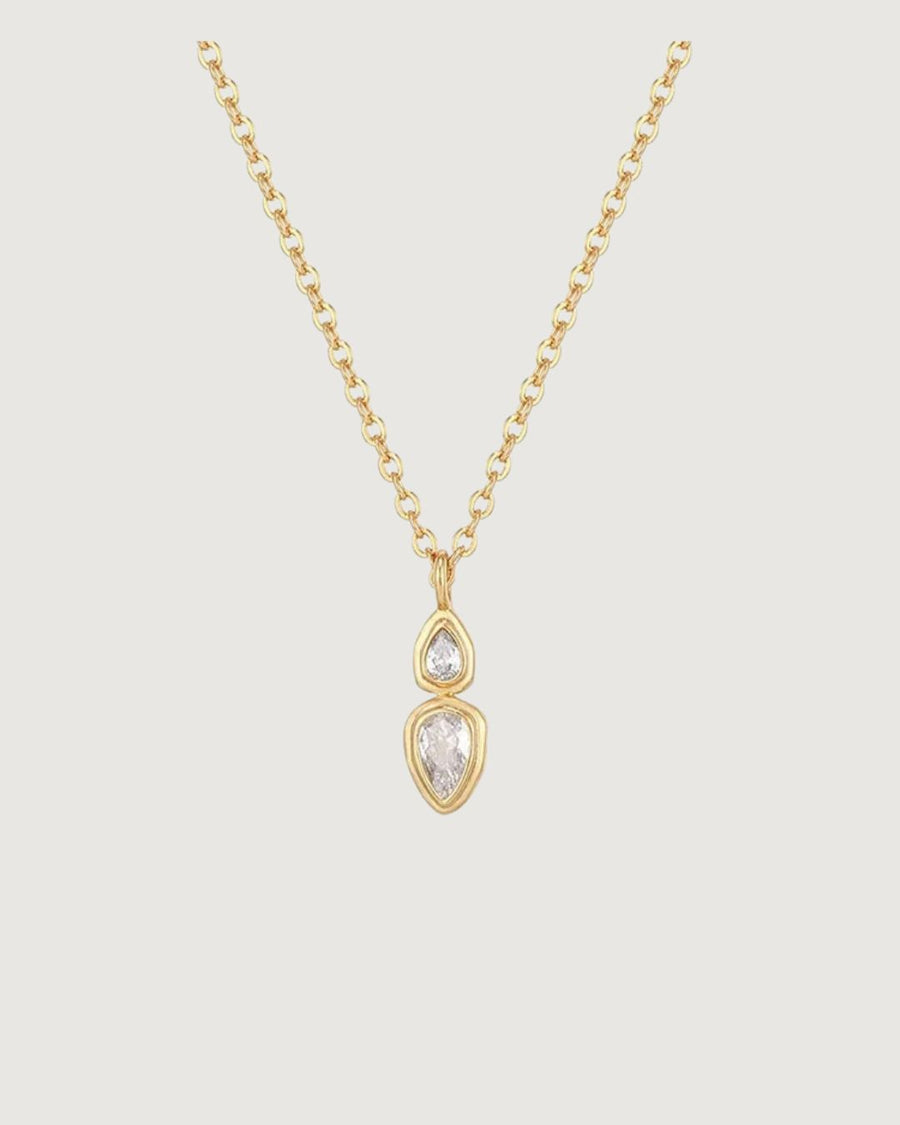 CELESTIAL TEARDROP NECKLACE GOLD - STUDIO JO STORE  