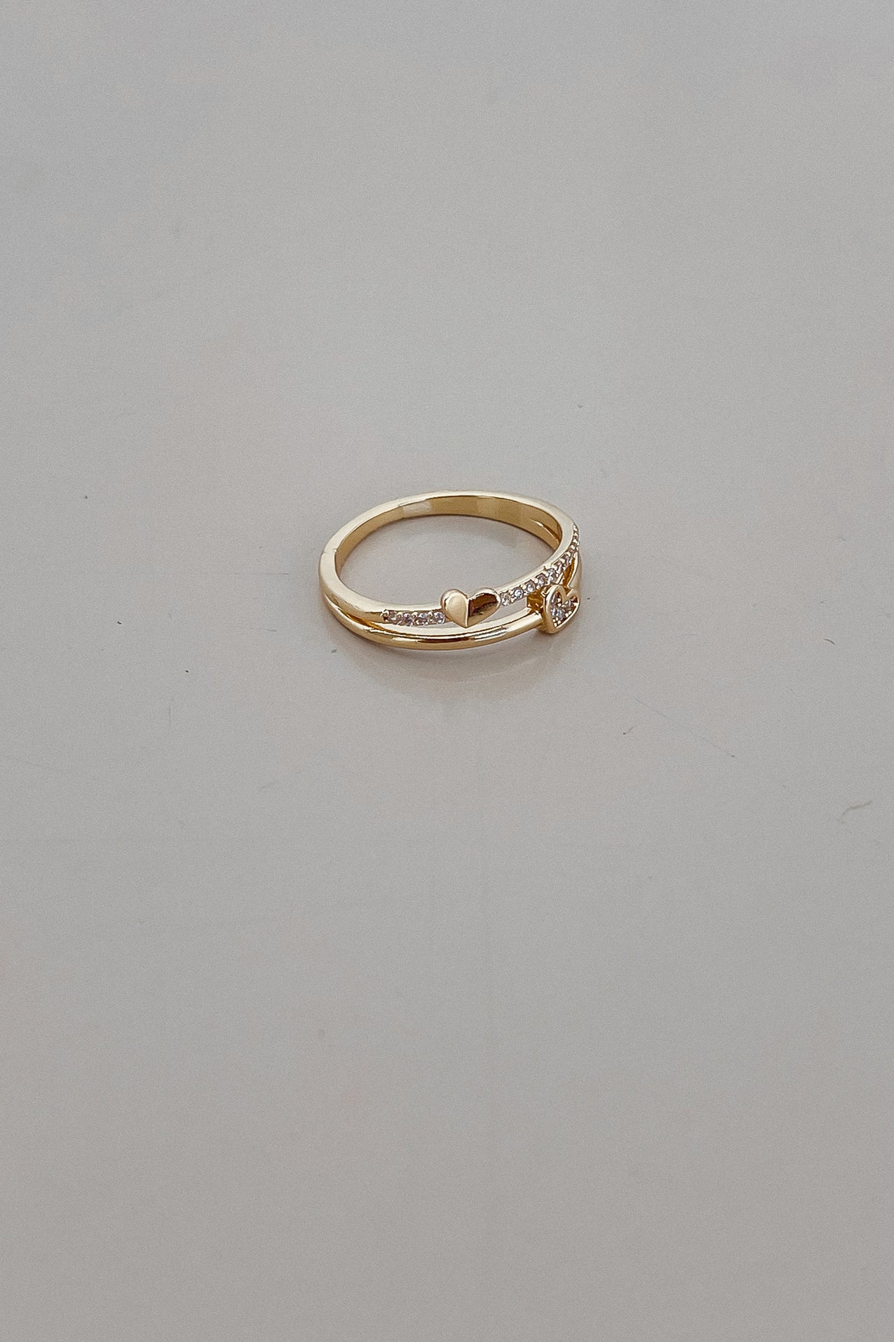 TWO HEARTS RING GOLD - STUDIO JO STORE  