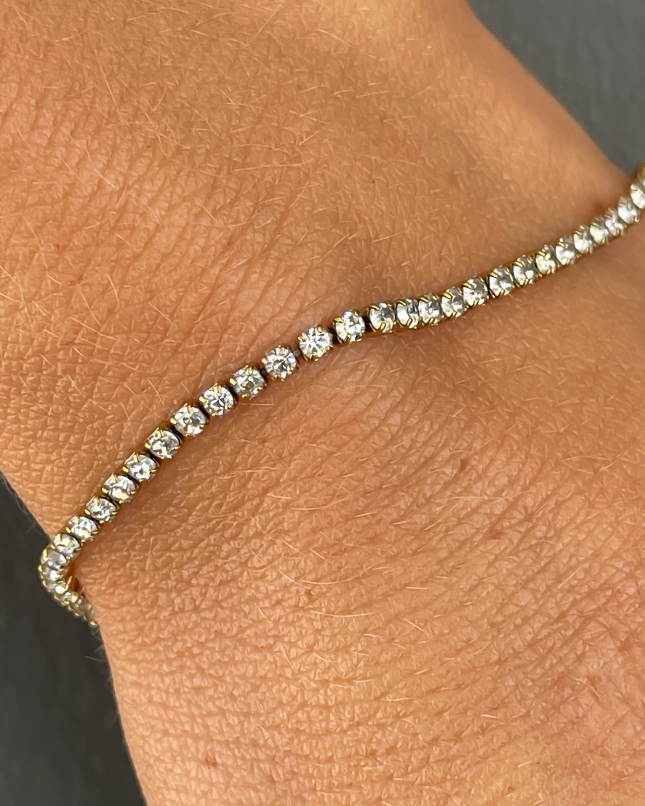 FINE TENNIS BRACELET 18K GOLD - STUDIO JO STORE  