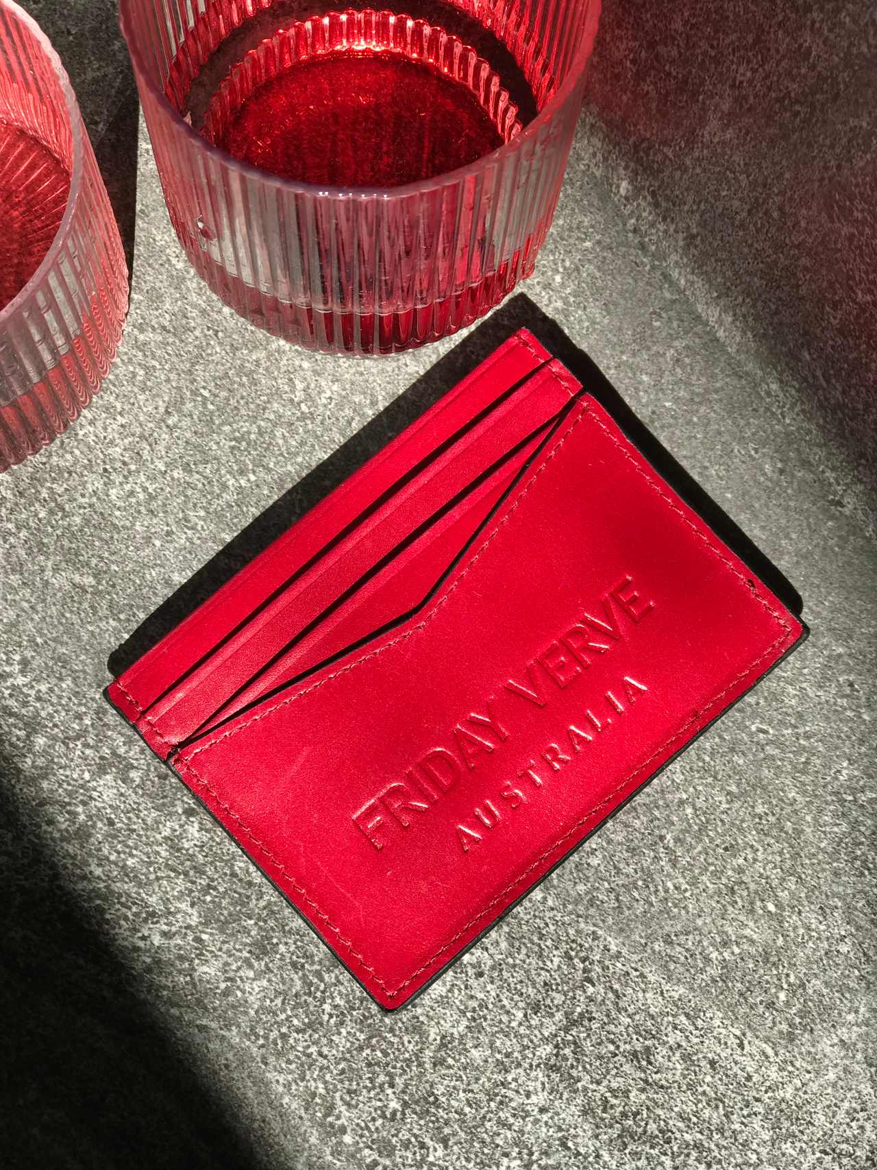FRIDAY VERVE CARD HOLDER CHERRY - STUDIO JO STORE  