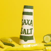 Thumbnail for The Austin Flowers Saxa Salt Vase Green