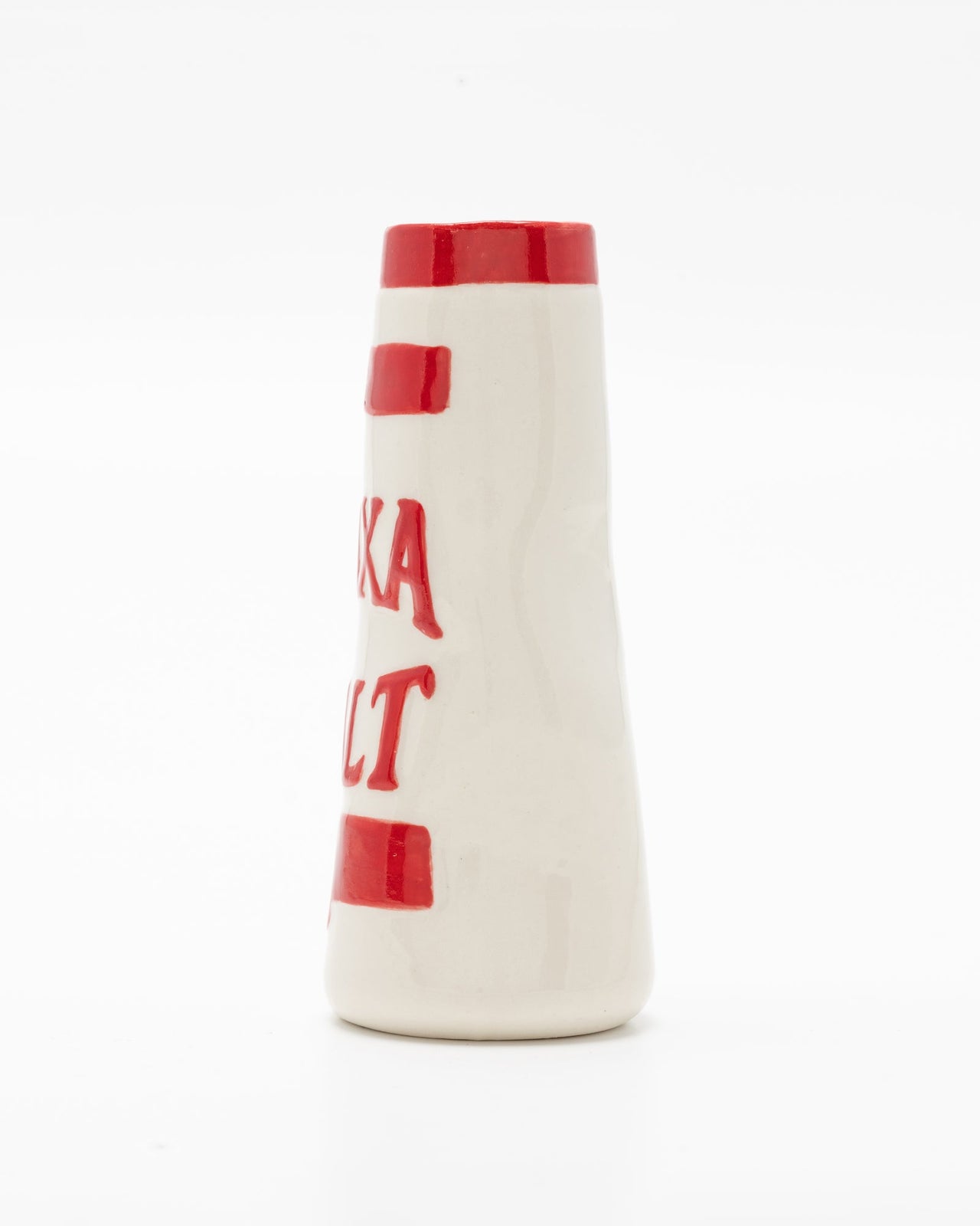 The Austin Flowers Saxa Salt Vase Red