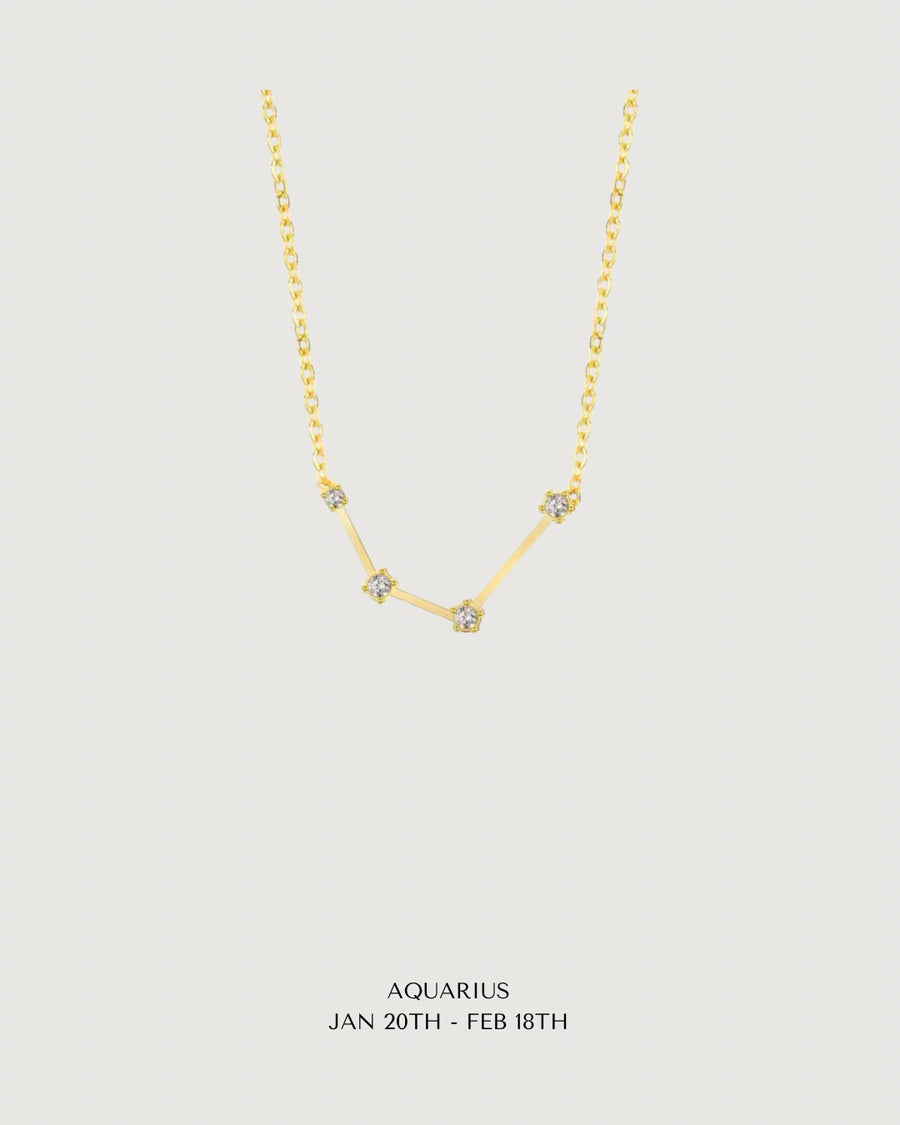 CELESTIAL POWER: GOLD ZODIAC STAR SIGN NECKLACE COLLECTION - STUDIO JO STORE  
