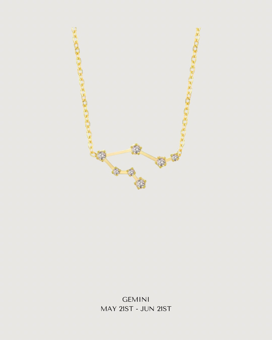 CELESTIAL POWER: GOLD ZODIAC STAR SIGN NECKLACE COLLECTION - STUDIO JO STORE  