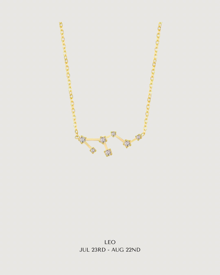 CELESTIAL POWER: GOLD ZODIAC STAR SIGN NECKLACE COLLECTION - STUDIO JO STORE  