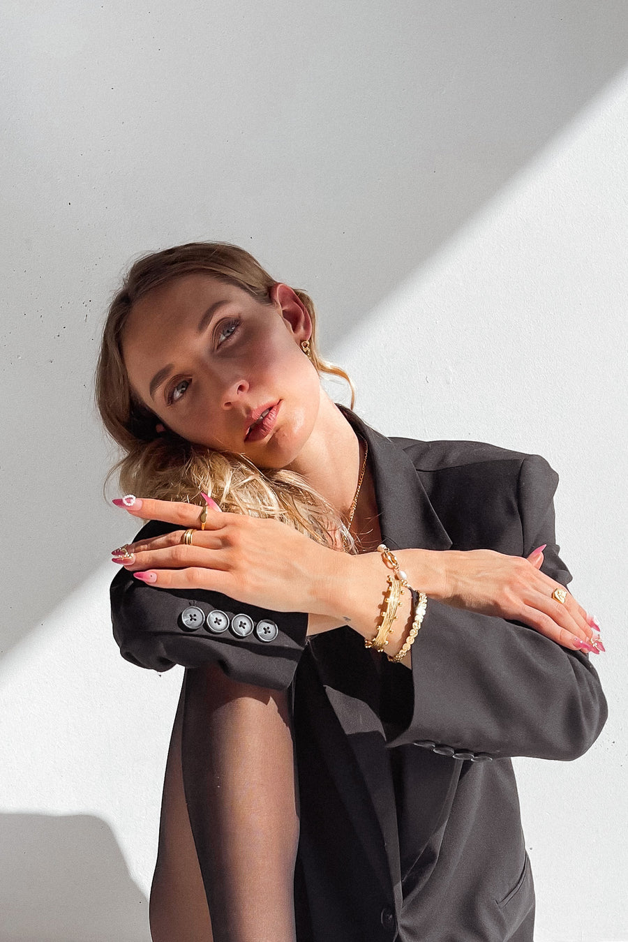 GOLD LINK CHAIN EARRINGS - STUDIO JO STORE  