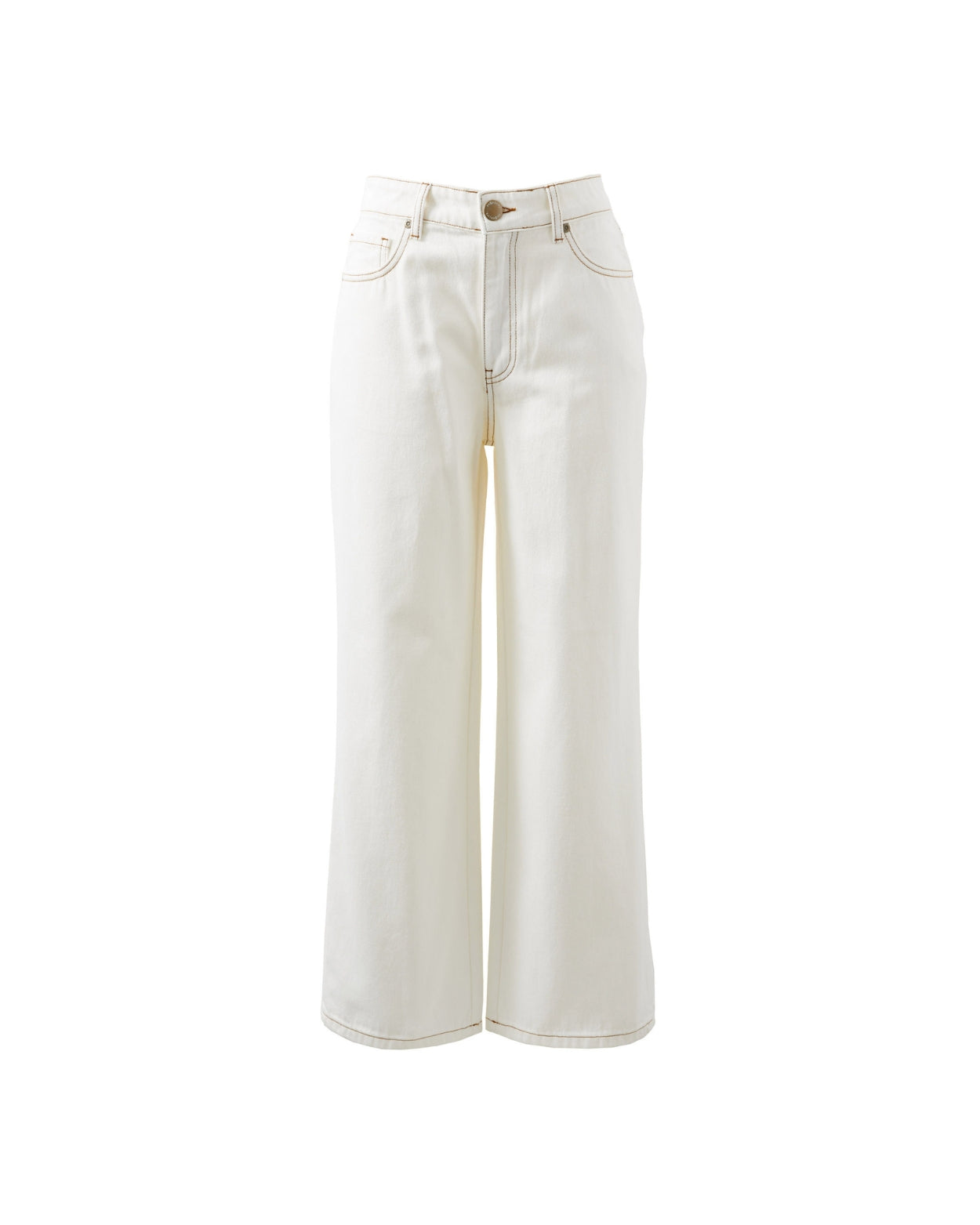 Frankie Loose Straight Jean White - STUDIO JO STORE  