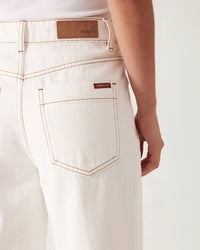 Thumbnail for Frankie Loose Straight Jean White - STUDIO JO STORE  
