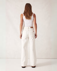 Thumbnail for Frankie Loose Straight Jean White - STUDIO JO STORE  