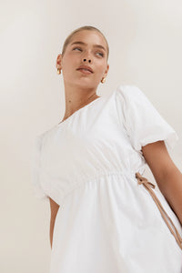 Thumbnail for BISK THE LABEL LOTTI COTTON DRESS WHITE