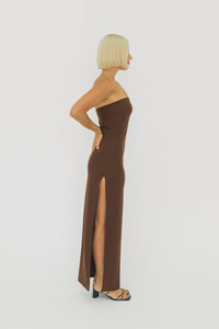 Thumbnail for AMAIA THE LABEL - SHANAE DRESS BROWN - STUDIO JO STORE  