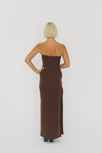 Thumbnail for AMAIA THE LABEL - SHANAE DRESS BROWN - STUDIO JO STORE  