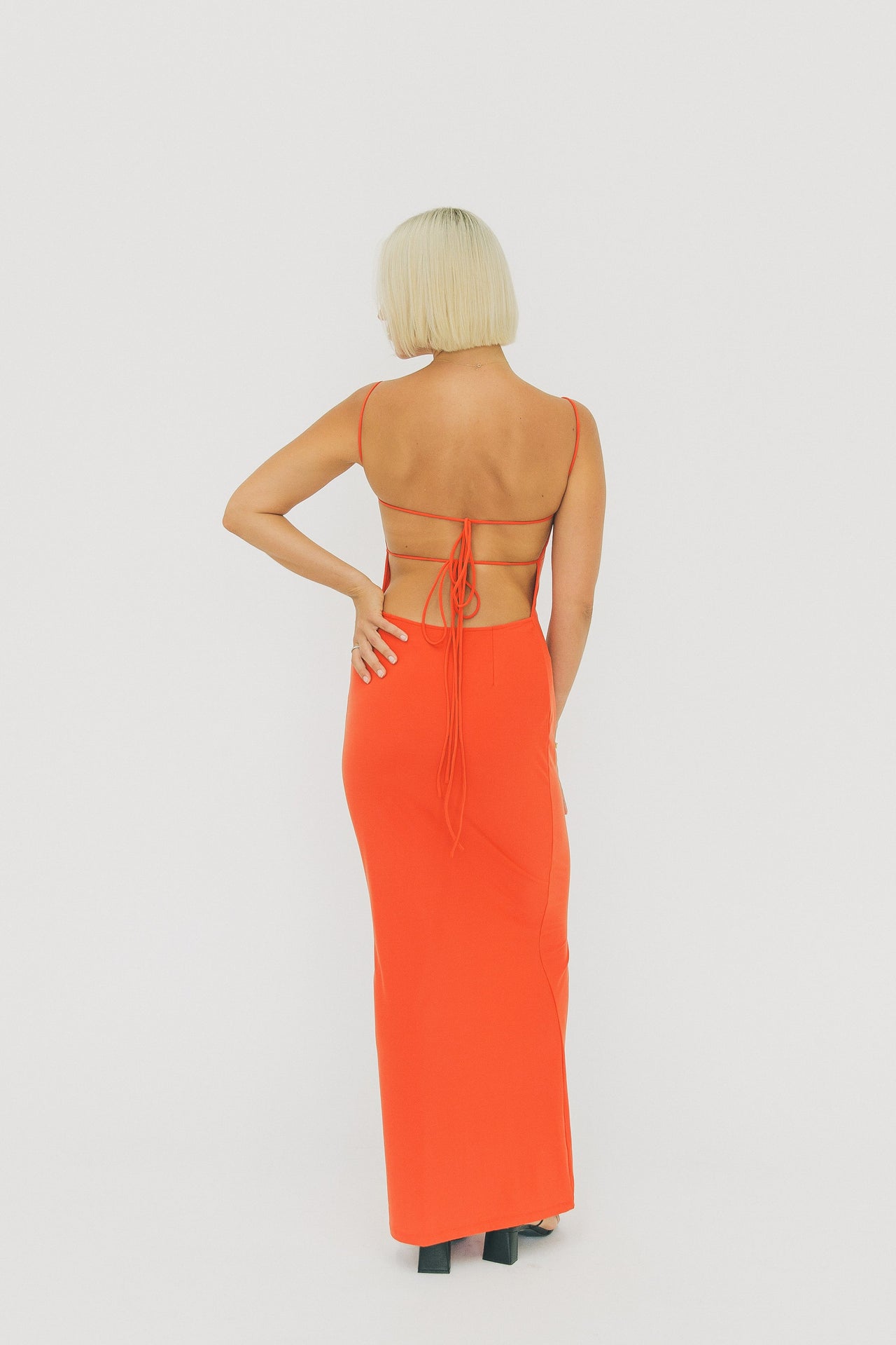 AMAIA THE LABEL - TANAYA DRESS ORANGE - STUDIO JO STORE  