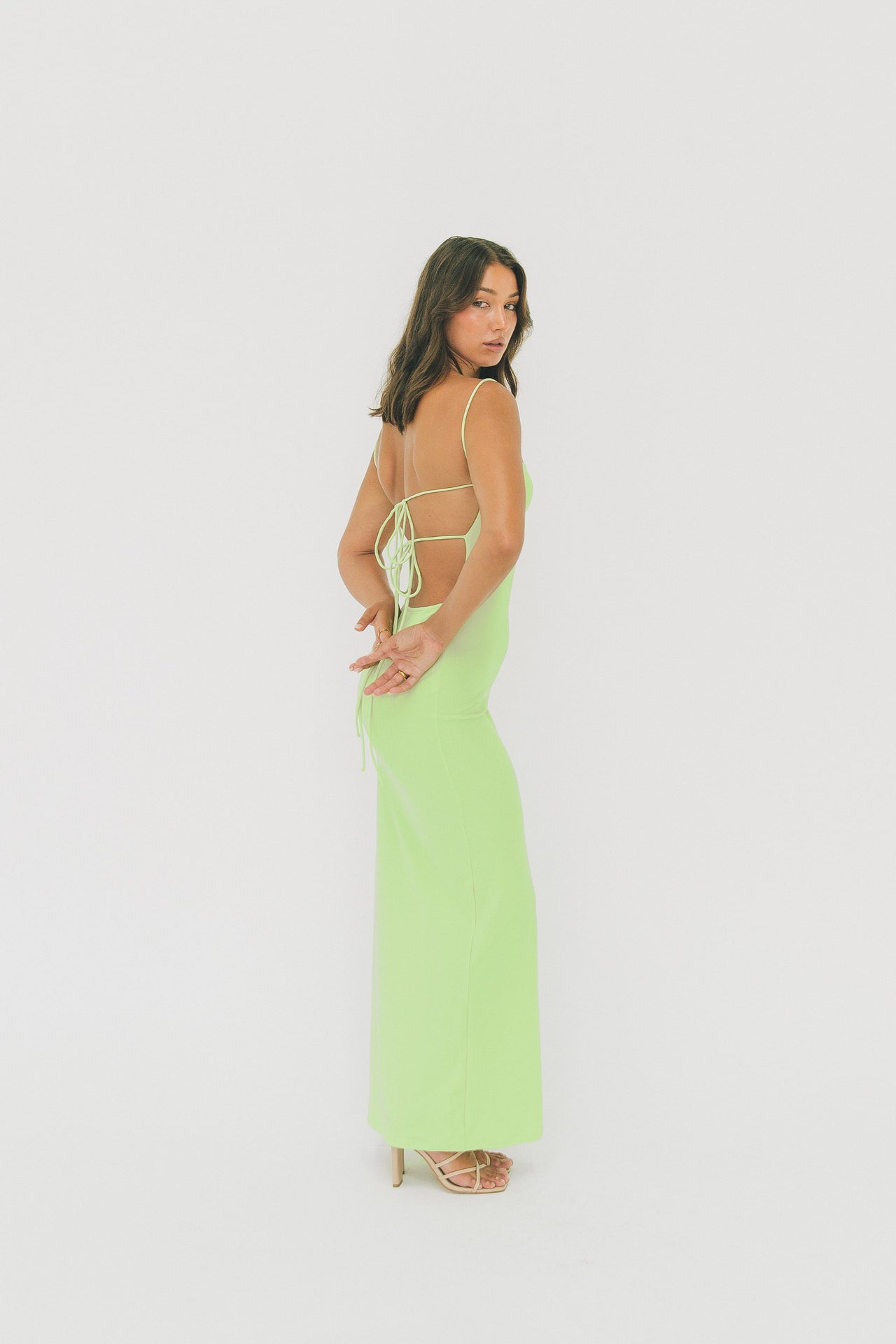 AMAIA THE LABEL - TANAYA DRESS MELON - STUDIO JO STORE  