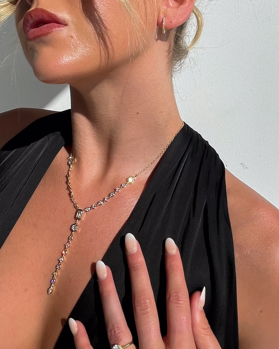 MOISSANITE HOOP EARRINGS 18K GOLD - STUDIO JO STORE  