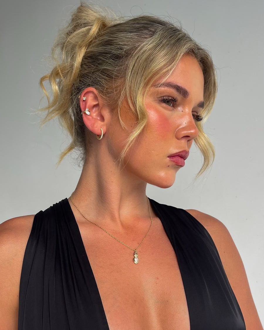 CELESTIAL TEARDROP NECKLACE GOLD - STUDIO JO STORE  