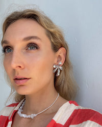 Thumbnail for FLOWER STUD EARRINGS SILVER - STUDIO JO STORE  