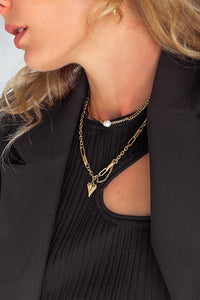 Thumbnail for MADELINE PEARL CHAIN CHOKER NECKLACE 18k GOLD PVD - STUDIO JO STORE  