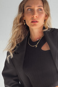 Thumbnail for MADELINE PEARL CHAIN CHOKER NECKLACE 18k GOLD PVD - STUDIO JO STORE  