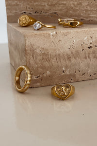 Thumbnail for COILED STRECH SLINKY RING 18K GOLD - STUDIO JO STORE  