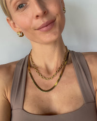 Thumbnail for SNAKE CHAIN NECKLACE 18K GOLD PVC - STUDIO JO STORE  