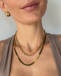 Thumbnail for SNAKE CHAIN NECKLACE 18K GOLD PVC - STUDIO JO STORE  