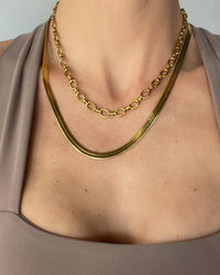 Thumbnail for SNAKE CHAIN NECKLACE 18K GOLD PVC - STUDIO JO STORE  
