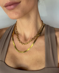Thumbnail for SNAKE CHAIN NECKLACE 18K GOLD PVC - STUDIO JO STORE  