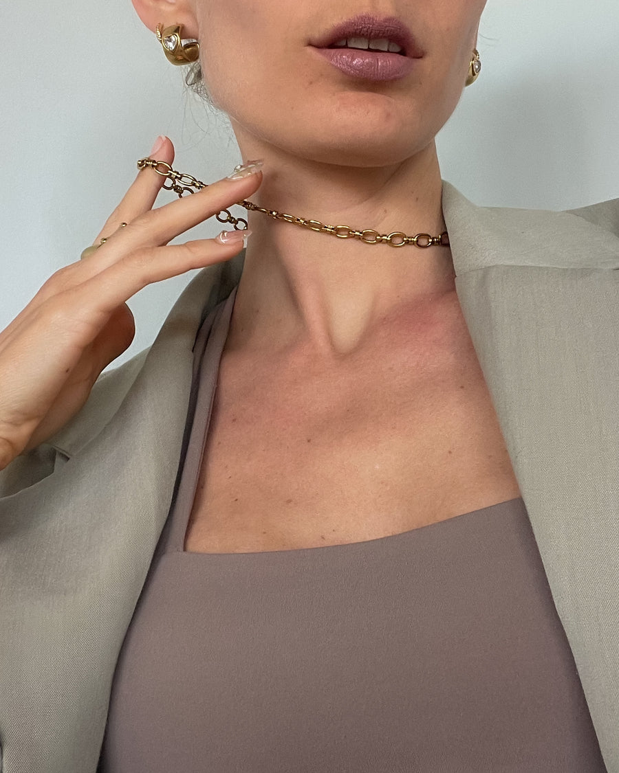 Aurix Chain Necklace 18K Gold PVD - STUDIO JO STORE  