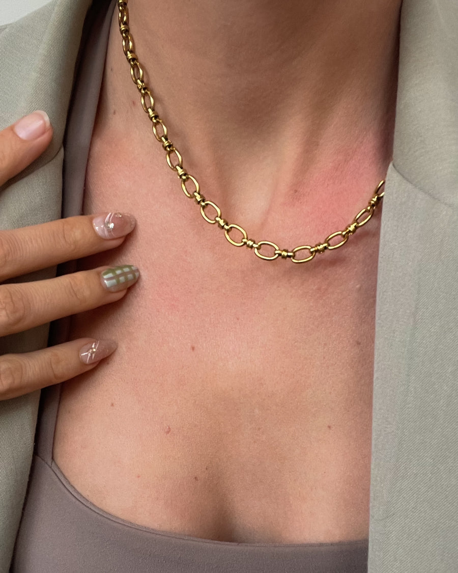 Aurix Chain Necklace 18K Gold PVD - STUDIO JO STORE  