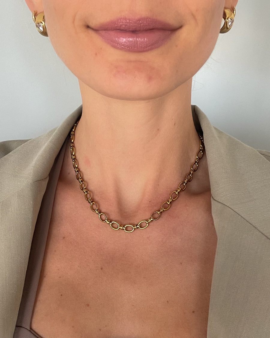 Aurix Chain Necklace 18K Gold PVD - STUDIO JO STORE  