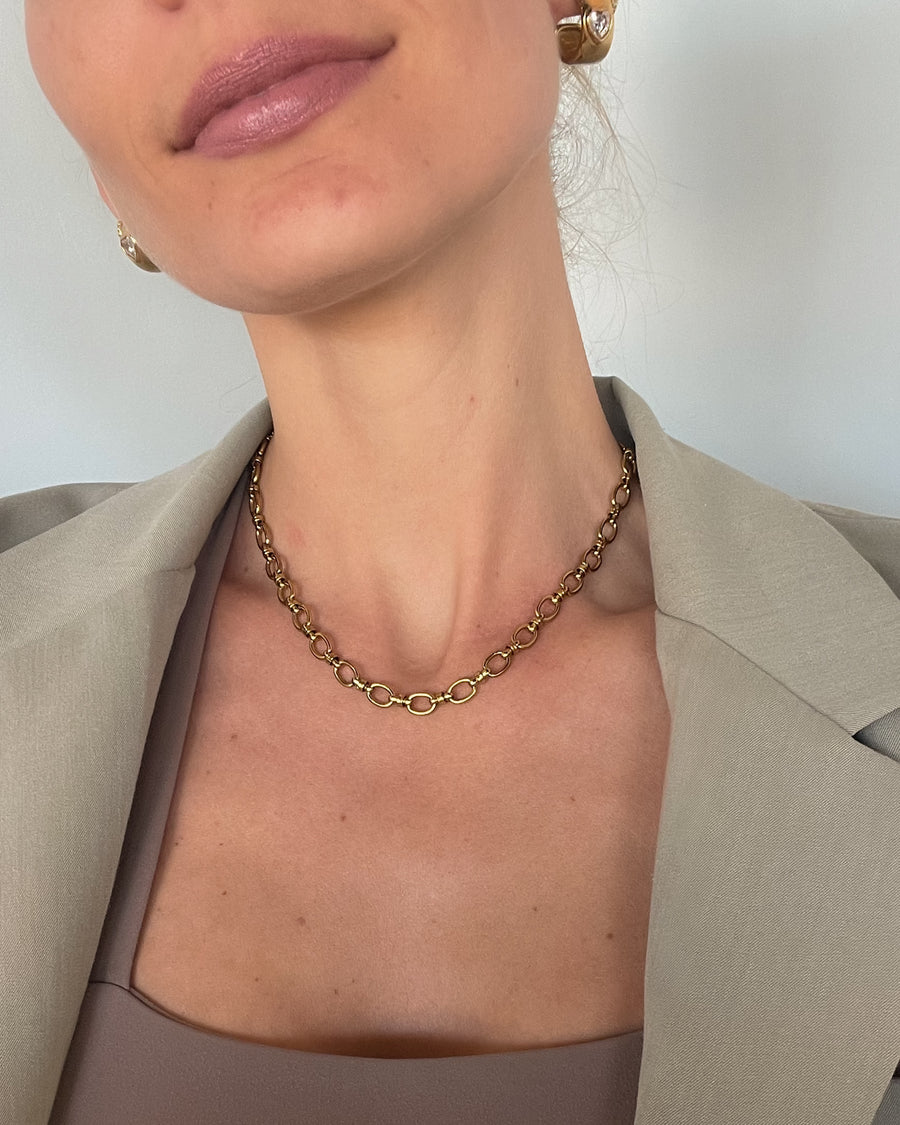 Aurix Chain Necklace 18K Gold PVD - STUDIO JO STORE  