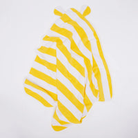Thumbnail for Byron Baby Hooded Towel – Yellow & White Stripe | Organic Towel by Styld.