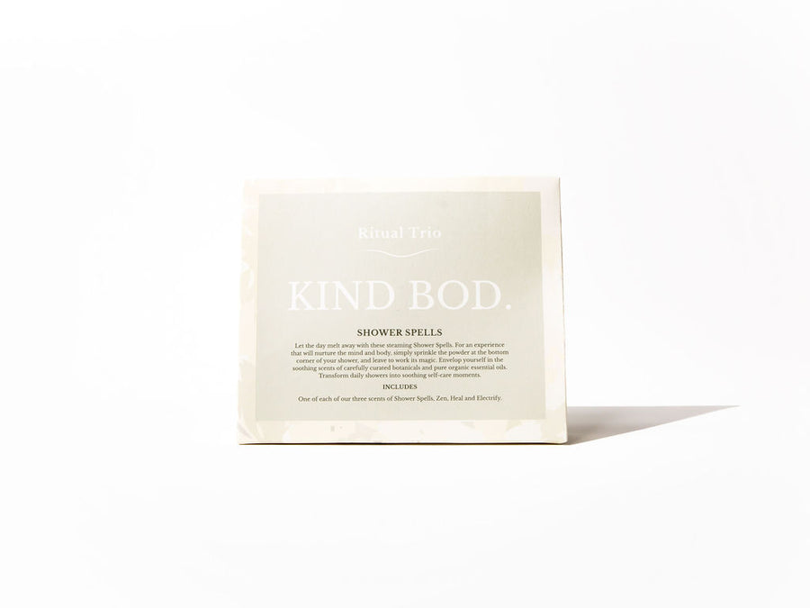 KIND BOD RITUAL TRIO SHOWER SPELL SET HEAL - ZEN - ELECTRIFY - STUDIO JO STORE  