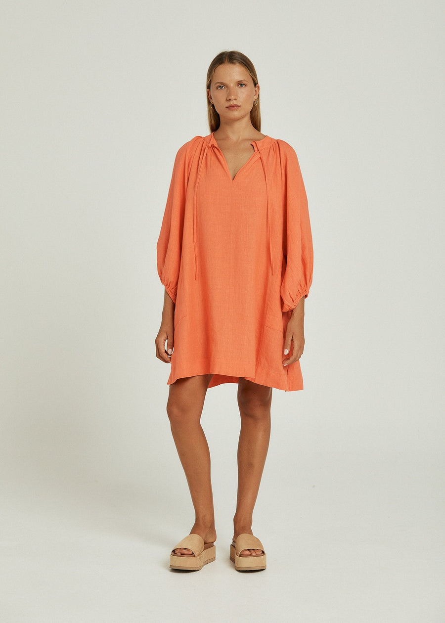 PIPPA RIDLEY SANGRIA DRESS CORAL - STUDIO JO STORE  