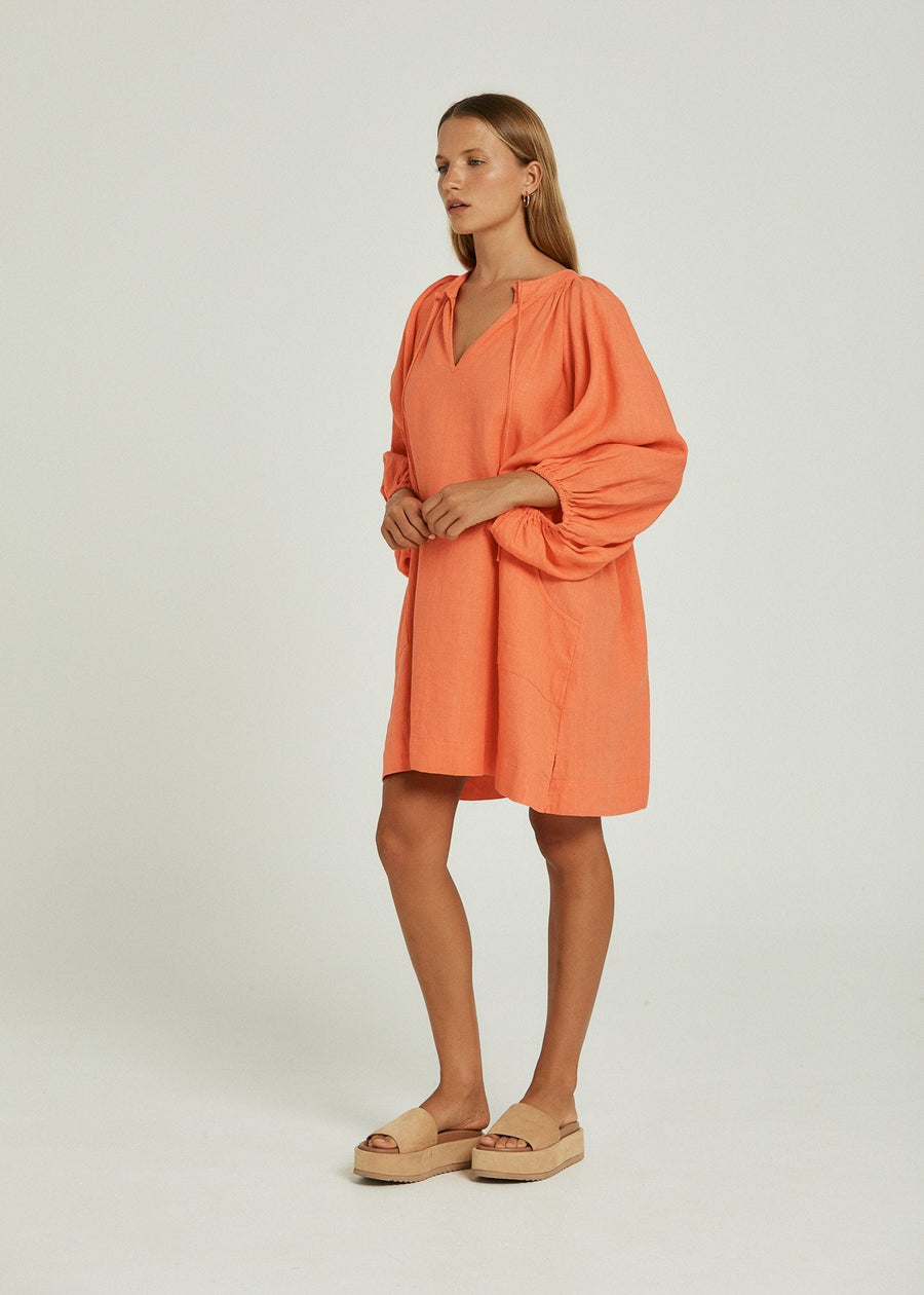 PIPPA RIDLEY SANGRIA DRESS CORAL - STUDIO JO STORE  
