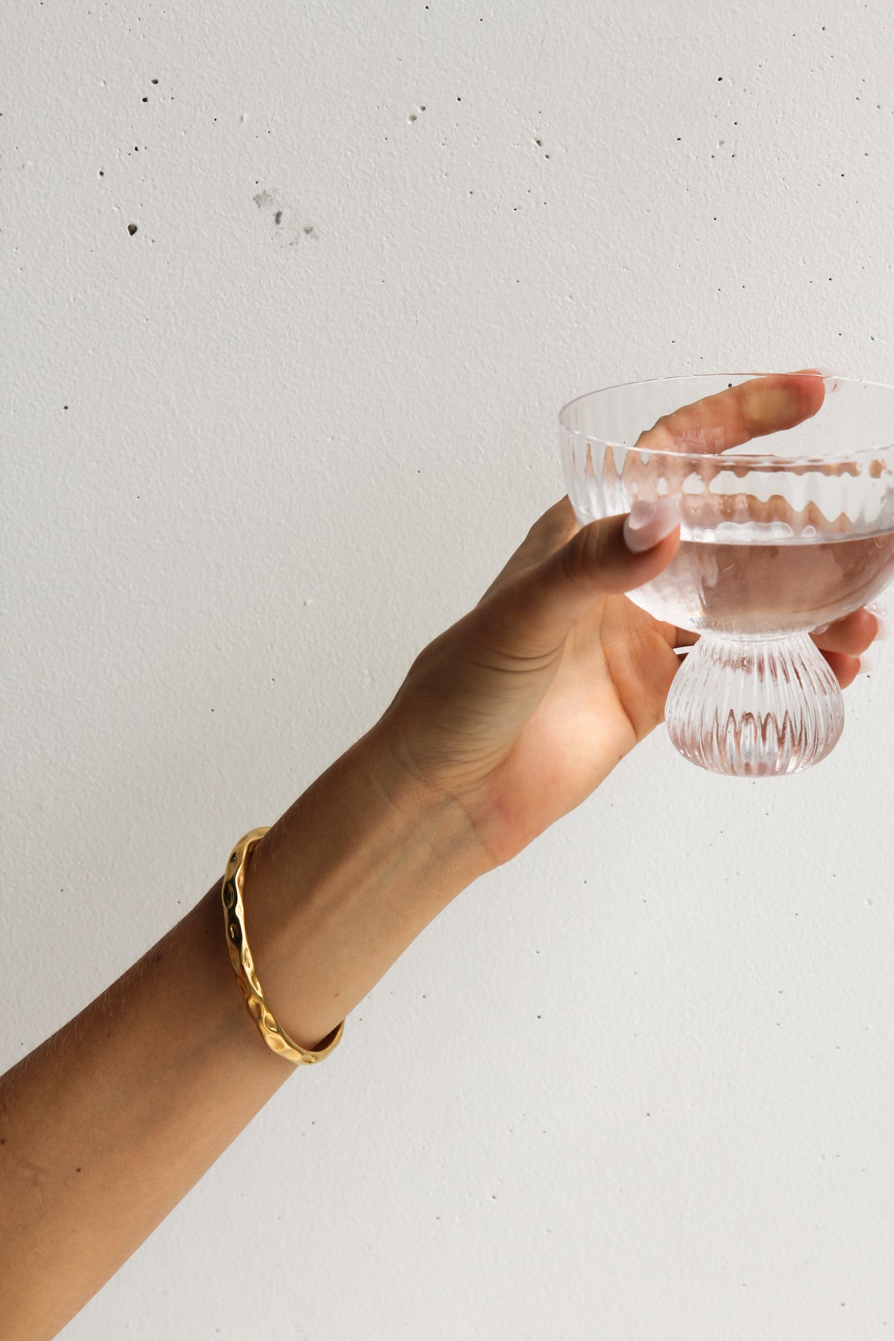 GOLD BLAIR TEXTURED CUFF BRACELET