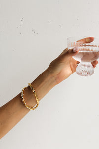 Thumbnail for BLAIR TEXTURED CUFF BRACELET GOLD - STUDIO JO STORE  