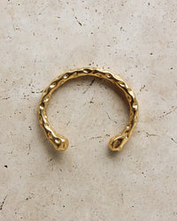 Thumbnail for GOLD TEXTURED CUFF BRACELET - STUDIO JO STORE  